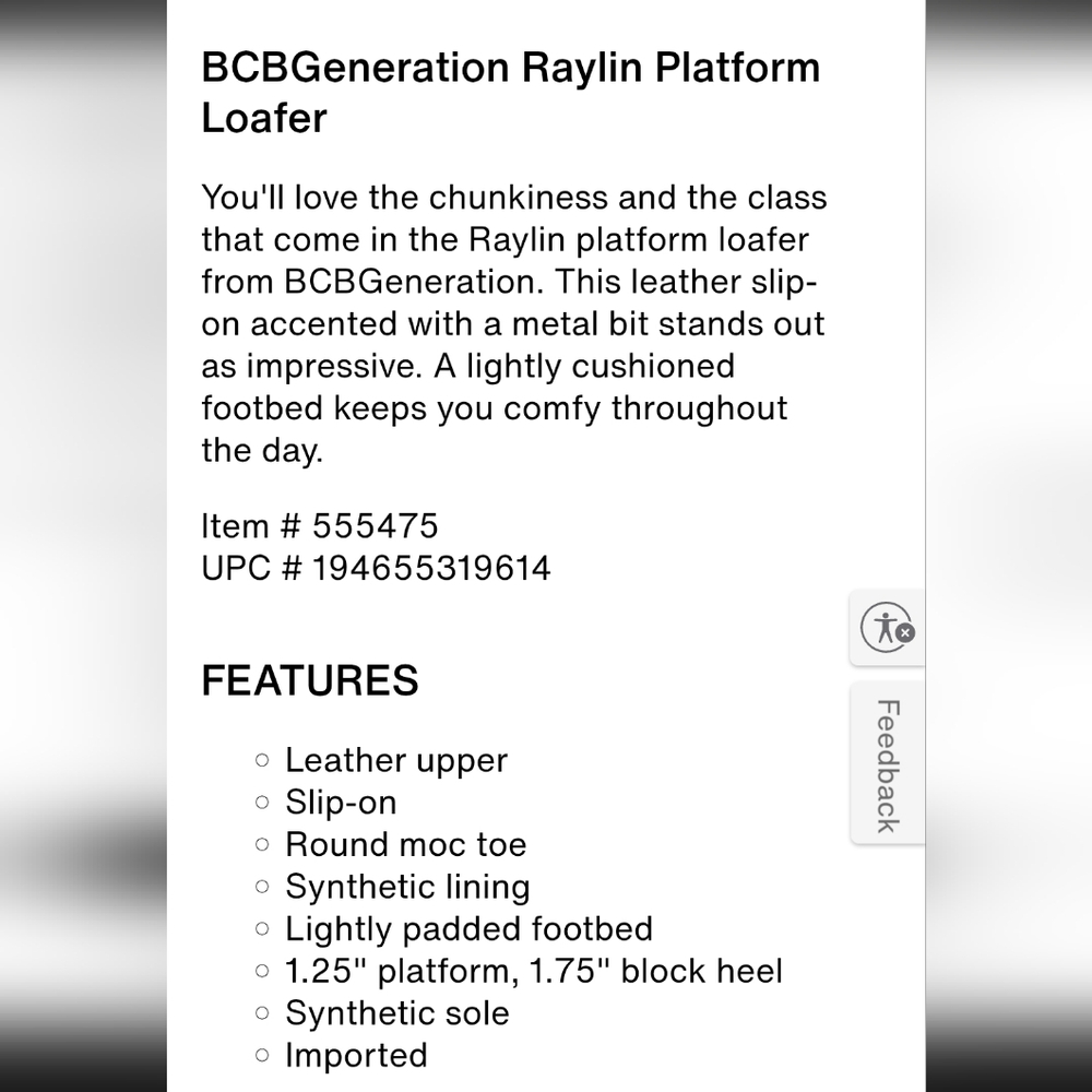 NEW BCBGeneration Raylin Platform Blk Lug Sole Loafer ๐ฅ - Picture 3 of 8